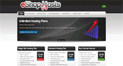 Desktop Screenshot of eshophosts.co.uk